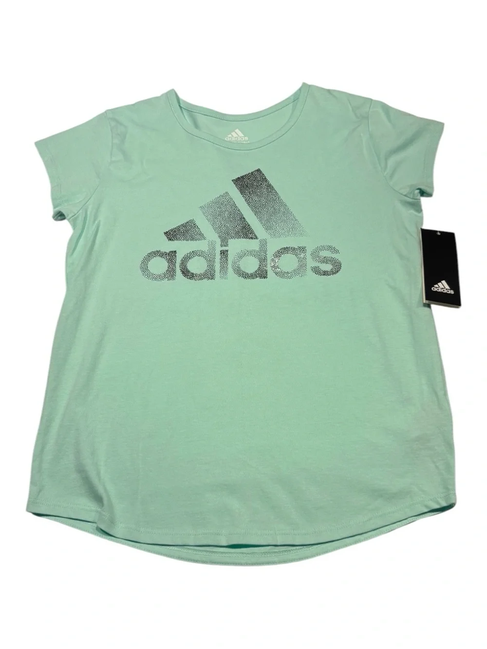Adidas Girls Logo T-Shirt - Size M (10/12) NWT